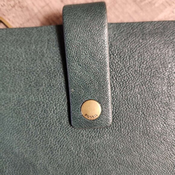 Fossil Sheepskin card holder Green - Picture 2 of 6